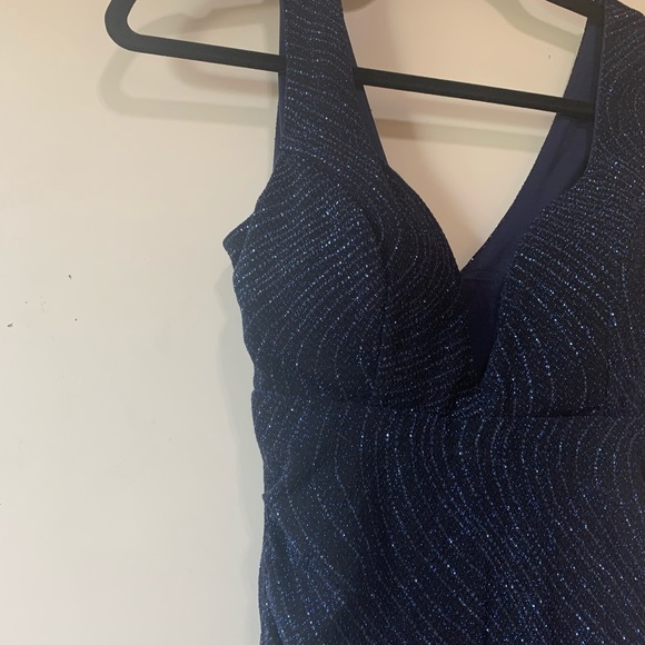 Sexy Midnight Blue Cocktail Dress - Picture 5 of 8